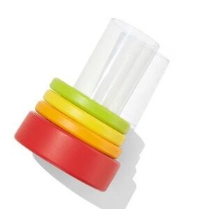 Lovevery Clear Tube with Stacking Rings (9-10M) Montessori Toy